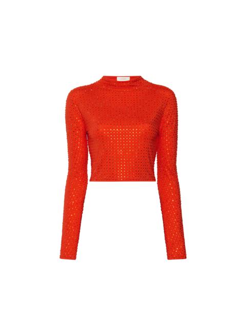 LAPOINTE Rhinestone Dolman Long Sleeve