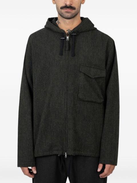Universal Works hooded stripe-pattern jacket