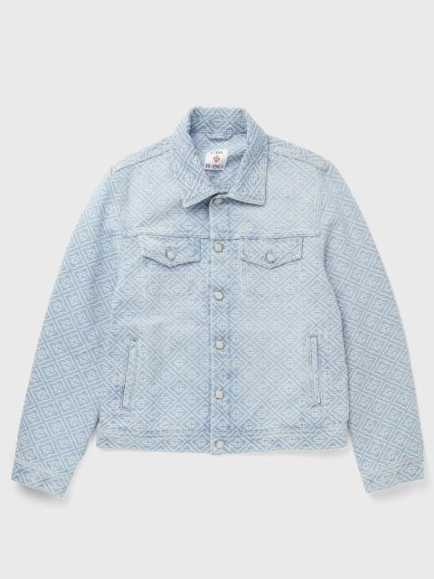 CASABLANCA WASHED MONOGRAM DENIM JACKET