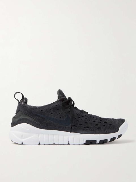 Free Run Trail Suede, Mesh and Ripstop Sneakers