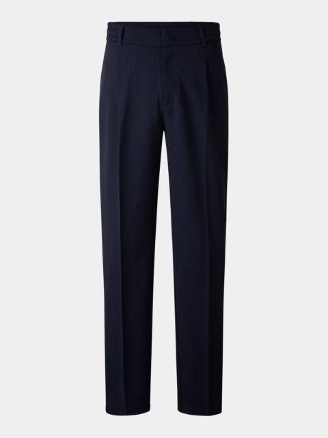 BOGNER James Pants with Front Pleats in Navy blue