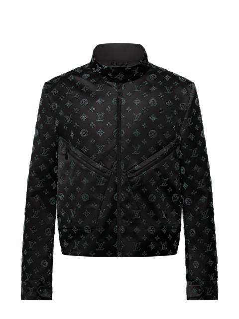 Louis Vuitton Embellished Silk Flight Suit Jacket