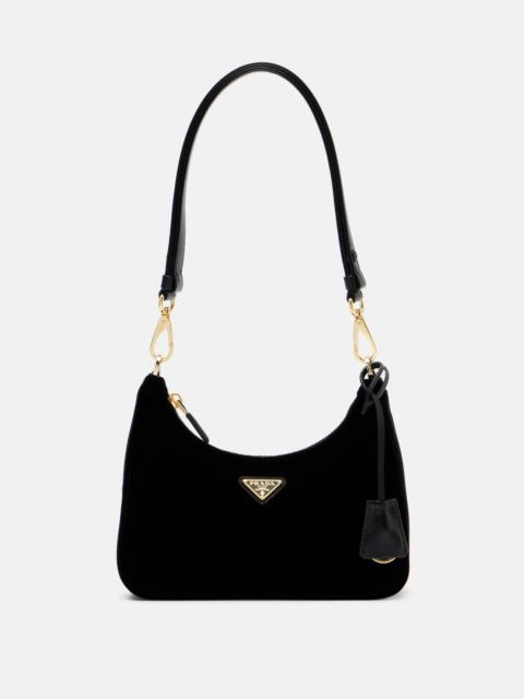 Prada Re-Edition Mini velvet shoulder bag