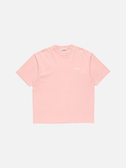 Acne Studios Jersey t-shirt with logo - Faded pink