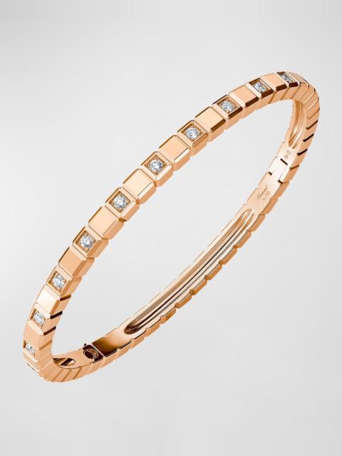 Chopard Ice Cube 18K Rose Gold Alternating Diamond Bracelet