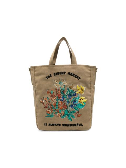 Paul Smith embroidered canvas tote bag