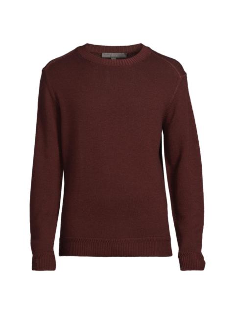 ROBERT BARAKETT Men's Bertona Crewneck Sweater - Bordeaux