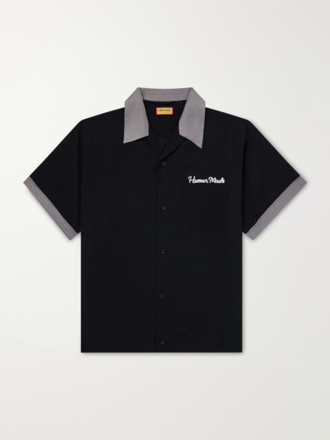 Human Made Logo-Embroidered Poplin Shirt