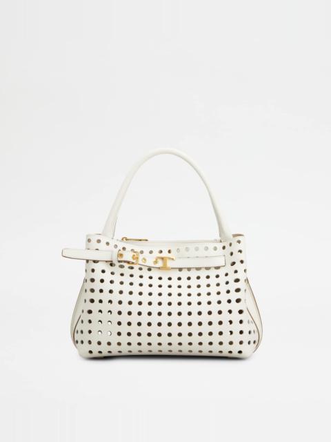 Tod's HAND BAG IN LEATHER MINI - WHITE