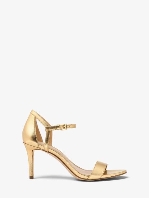MICHAEL KORS Simone Metallic Sandal