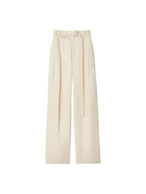 Burberry gabardine belted trousers