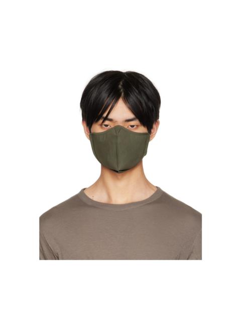 Green Poplin Face Mask
