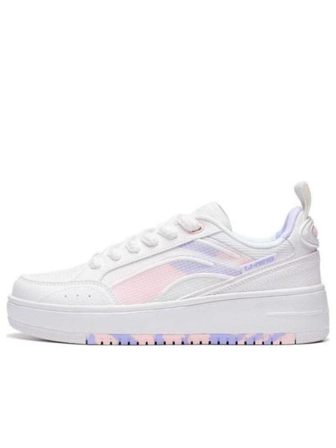 (WMNS) Li-Ning Lifestyle Skate Shoes 'White Purple Pink' AGCT142-4