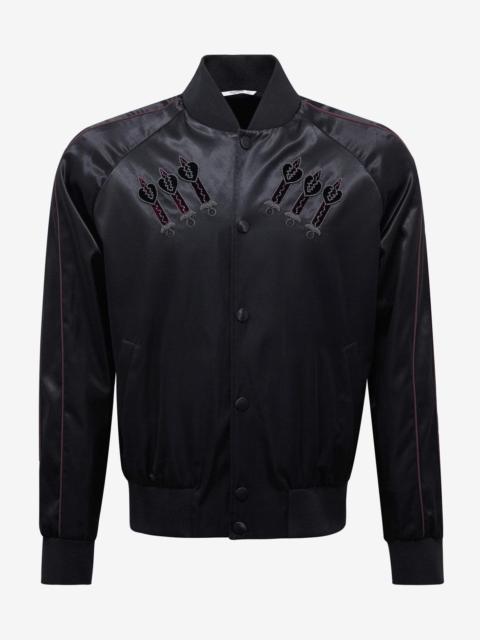 Black Loveblade Embroidery Souvenir Jacket