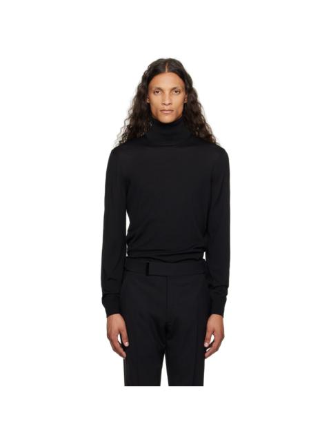 Black Wool Turtleneck