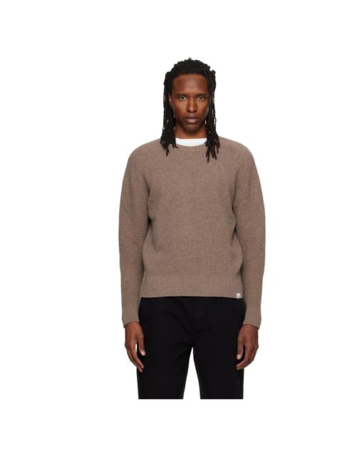 Merz b. Schwanen Beige BLADE02 Waffle Structured Sweater