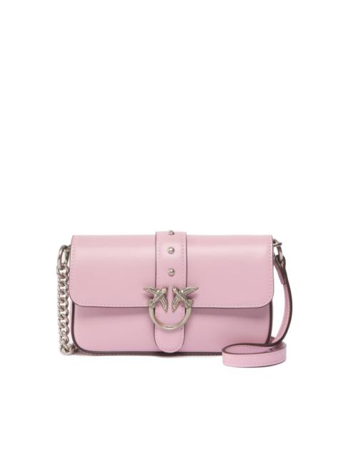 PINKO Love One Micro leather cross body bag