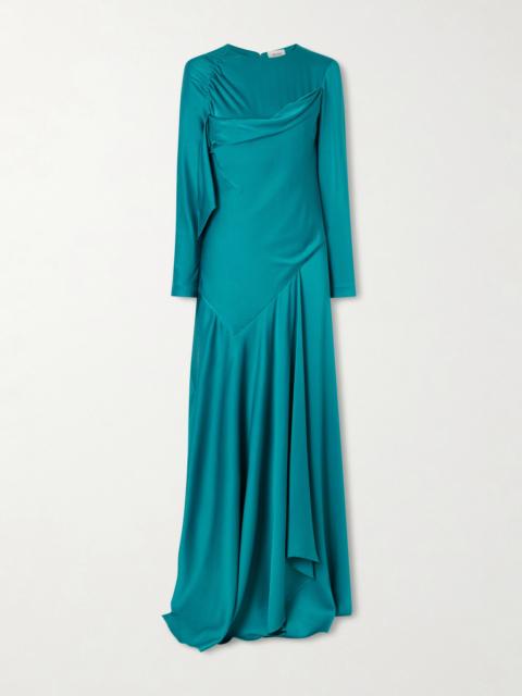 Alexander McQueen Draped Satin Gown