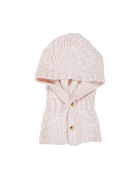 BATONER Solid Wool Balaclava Ivory