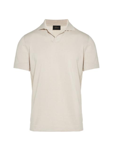 Brioni notched polo shirt