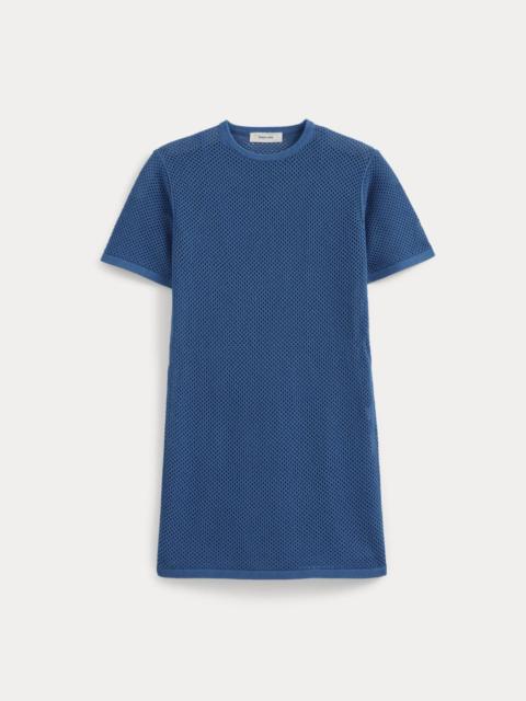 EVERLANE MESH-KNIT SHORT-SLEEVE DRESS