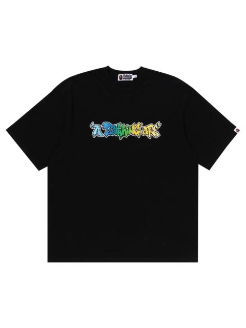 BAPE Graffiti A Bathing Ape Relaxed Fit Tee 'Black'