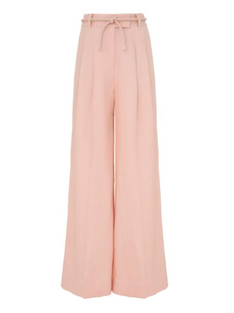 Zimmermann ILLUMINATE LINEN WIDE LEG PANT