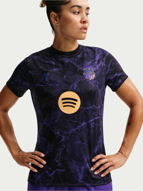 Nike FC Barcelona Away Women's Kobe Dri-FIT Soccer Pre-Match Top