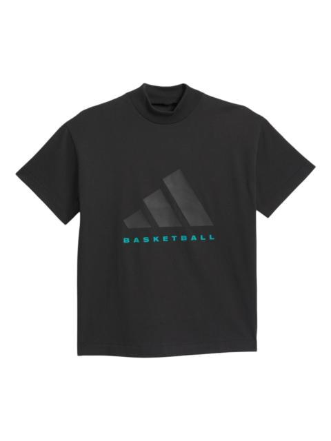 adidas adidas Basketball Graphic T-shirt Asia Sizing 'Black' JN6073