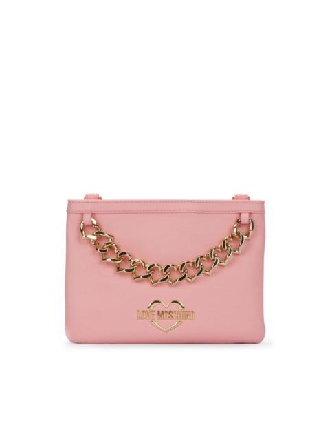 Moschino logo-plaque tote bag