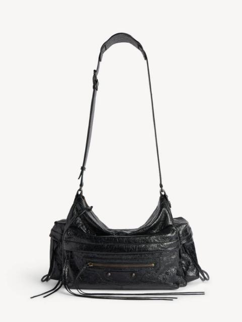 BALENCIAGA Men's Le City Multipocket Crossbody Bag Medium in Black