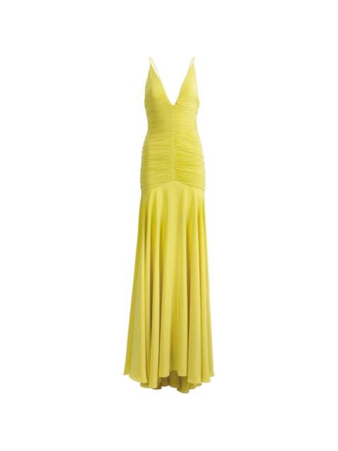 SILVIA TCHERASSI Sana ruffled maxi dress