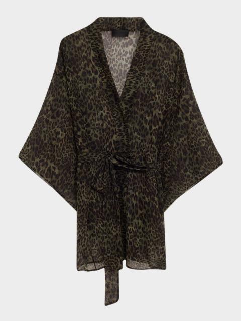 NILI LOTAN Kima Silk Kimono