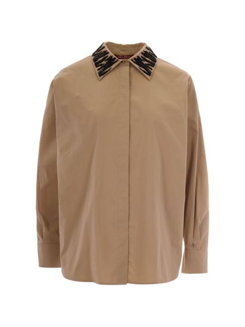 Max Mara detailed-collar cotton shirt