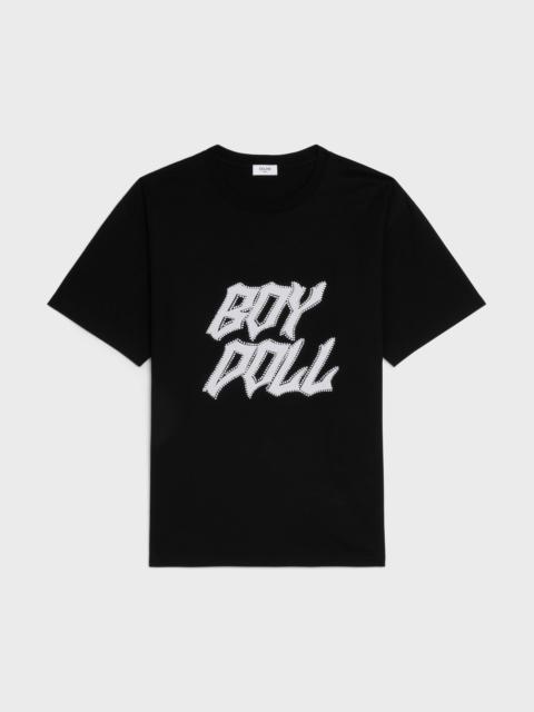 STUDDED BOY DOLL T-SHIRT IN COTTON JERSEY