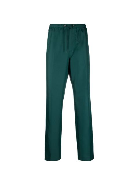 Lanvin side-stripe drawstring cotton trousers