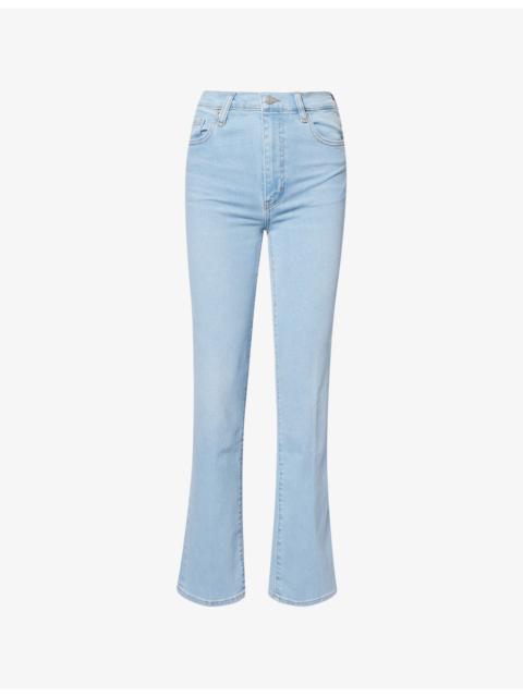 FRAME Le Sleek Straight-Leg High-Rise Stretch-Denim Jeans