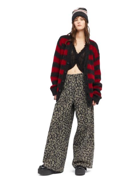 Alanui Grunge Stripes Cardigan