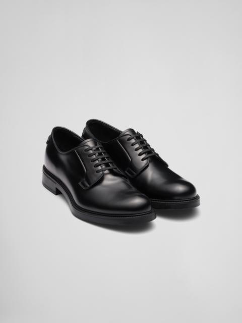 Prada Brushed leather derby shoes