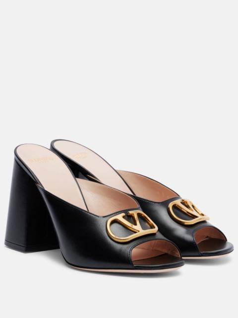 Valentino VLogo leather mules