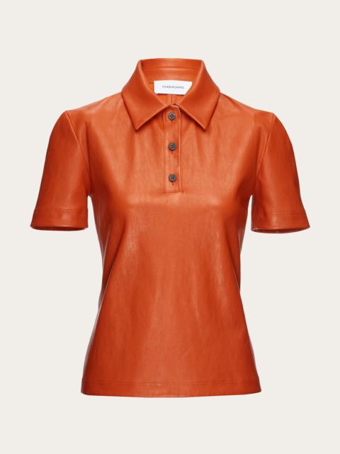 Nappa polo shirt