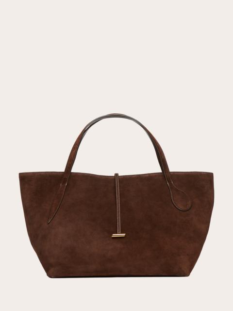 Liffner ZIP PENNE TOTE DARK BROWN SUEDE