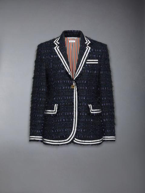 Thom Browne SATIN RIBBON TWEED UNCONSTRUCTED SPORTCOAT