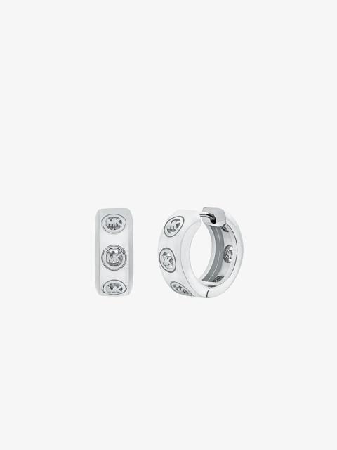 MICHAEL KORS Logo Huggie Earrings