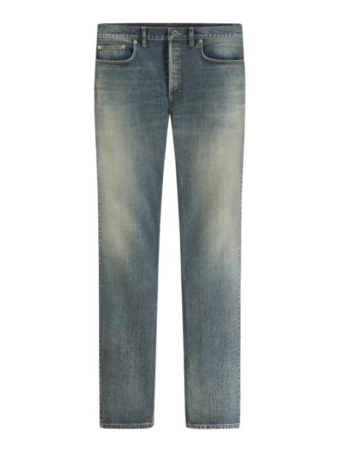 Dior LONG SKINNY JEANS IN BLUE COTTON-BLEND TWILL