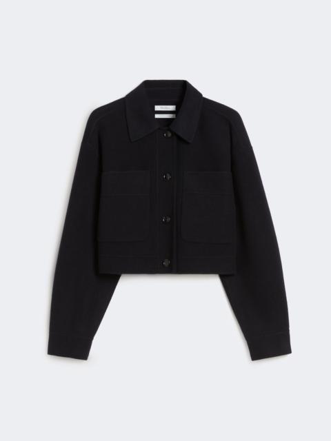 Max Mara POGGIO Boxy-fit wool and cashmere jacket - ULTRAMARINE