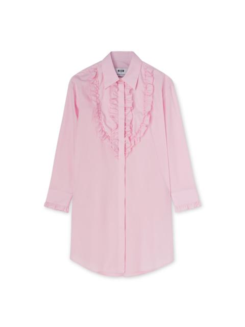Poplin cotton chemisier shirt dress
