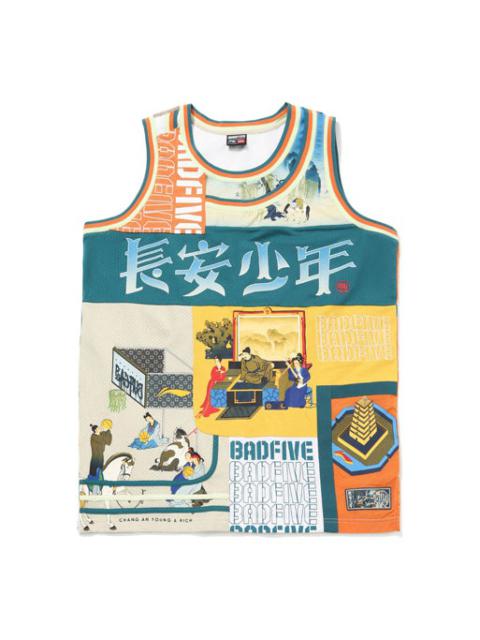 Li-Ning Li-Ning BadFive Changan Boys Graphic Basketball Jersey 'Multi-Color' AAYQ515-1