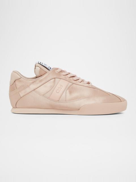 Chloé Kick Low-Top Satin Sneakers