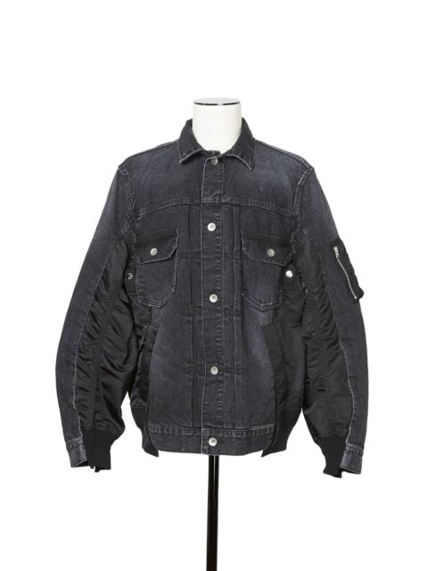 Denim x Nylon Twill Jacket